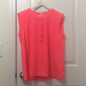 J. Crew Hot Pink Blouse